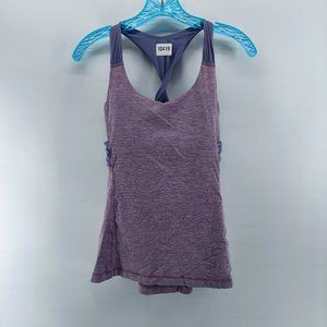 Lululemon Women’s Spin Me Twist Back Heathered lilacTank Top Shelf Bra